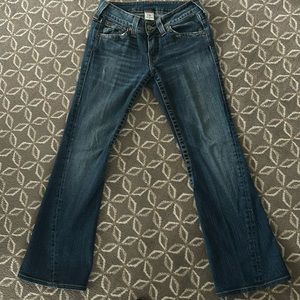 True Religion low rise flared jeans